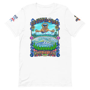 GRATEFUL DOG BARK CITY Park City Zen SKI Surf Ride Aloha Adventure Unisexy T-shirt