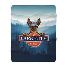 BARK CITY PARK CITY PATROL DOG "MAX" Warm Cozy Sherpa Fleece Blanket