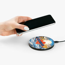 WIRELESS IPHONE CHARGER LOVE WHERE YOU LIVE PARK CITY Wireless Phone Charger Winter Ski Art by Haute Cloud