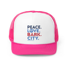 PARK CITY BARK CITY PEACE LOVE BARK CITY Trucker Cap Hat