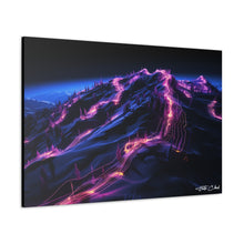 FUTURE PARK CITY ART ALPENGLOW Original Inter-dimensional mountain ART by Haute Cloud – a mesmerizing blend of nature & mountain fantasy on Canvas Gallery in our Dreamscape Collection