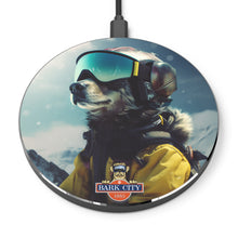 WIRELESS IPHONE CHARGER BARK CITY IS CALLING & I MUST GO "SKIING" Wireless Phone Charger Ski Park City Utah Dogs Dog Woof