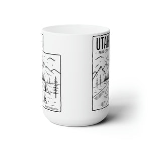 PARK CITY UTAH STATE OF MIND Ceramic Mug 15oz
