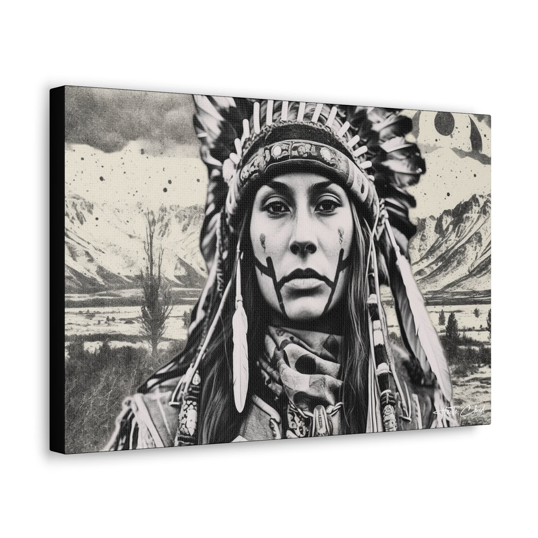 UTAH UTE NATION DYAMI (The Eagle) Paiute Native American Original Western Canvas Pop Art Park City