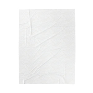 PARK CITY "SINGLE" SKI Blanc Velveteen Plush Blanket