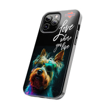 BARK CITY LOVE WHERE YOU LIVE Yorkie Lunettes Park City Dog Town Utah Protective Iphone Case Life Elevated