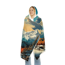 PARK CITY MOUNTAIN SUNSHINE Original Super Warm Fuzzy Cozy Hooded Sherpa Fleece Blanket Hoodie for lounging and Chill Snuggle Blanket Warm Soft Apres Ski