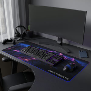 LED GAME PAD FUTURE PARK CITY ALPENGLOW - LED GAMING PRO PAD "Embrace the Dark Side with Our Ski Fantasy LED Gaming Mouse Pad! Rule the Digital Slopes with Precision and LED Brilliance. Your Victory Awaits - Seize it Now!"