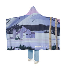 PARK CITY McPOLIN BARN ORIGINAL Super Warm Fuzzy Cozy Hooded Sherpa Fleece Blanket for lounging and Chill Snuggle Blanket Warm Soft Apres Ski