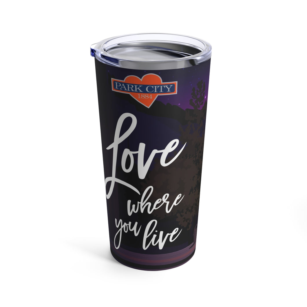 PARK CITY MOUNTAIN LOVE WHERE YOU LIVE Perfect Tumbler : Unlock Daily Inspiration with a Park City Mountain Ski Original Tumbler - Mountain Art, Hot & Cold, Eco-Friendly, Office & Travel Use - Elevate Your Life!
