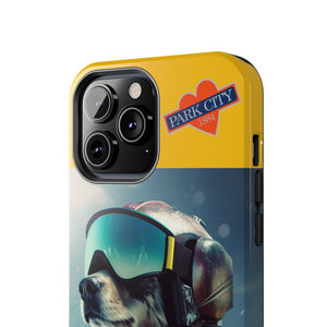 BARK CITY UTAH PARK CITY Expedition Dog French Alps Rescue Logo iPhone 14 Tough Phone Cases