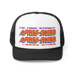 PARK CITY APRES SKIER 100% DOUBLE SHOTS  Trucker Hat Cap