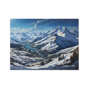 WARM COZY PARK CITY WASATCH MAJESTY Velveteen Minky Mountain Blanket Super Soft, Snuggle, Cozy Blanket Ski Chalet Cabin Utah