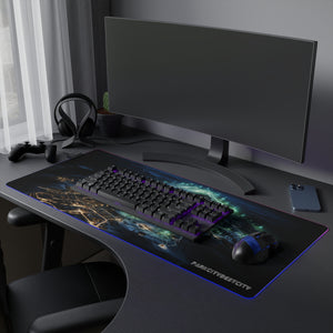 FUTURE PARK CITY NIGHTSCAPE - LED GAMING PRO PAD "Embrace the Dark Side with Our Ski Fantasy LED Gaming Mouse Pad! Rule the Digital Slopes with Precision and LED Brilliance. Your Victory Awaits - Seize it Now!"