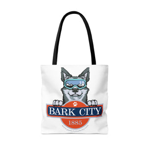 PARK CITY BARK CITY Summit Eco Friendly Shopping Tote Bag Ski Patrol Dog Doodle Park City Utah
