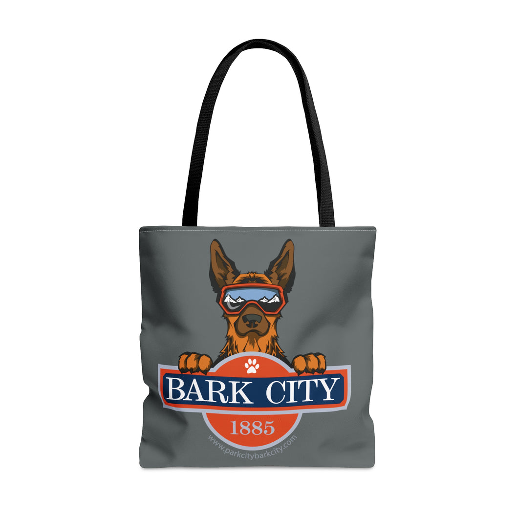 BARK CITY Sam Eco Friendly Shopping Tote Bag Ski Patrol Dog Doodle Park City Utah