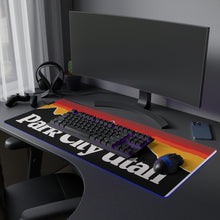 LED GAME PAD PARK CITY ALPENGLOW DELUXE Ski Fantasy LED Gaming Mouse Pad. Rule the Digital Slopes with Precision and LED Brilliance. Perfect Gamer Gift, Victory Awaits!