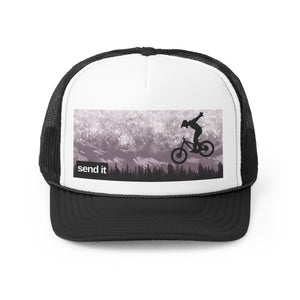 PARK CITY MOAB SEND IT MTB Mountain Bike Trucker No Hander Cap Hat