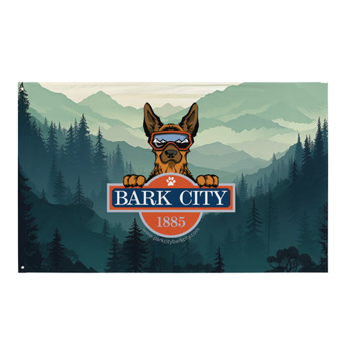 PARK CITY BARK CITY LOCAL PATROL DOG Flag Ski Utah Decor