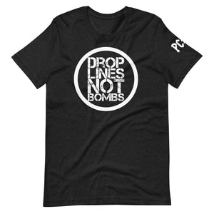 PARK CITY DROP LINES NOT BOMBS PEACE NOW Unisex t-shirt