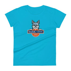 Ladies BARK CITY "Max" Mascot Patrol Dog Women's short sleeve t-shirt