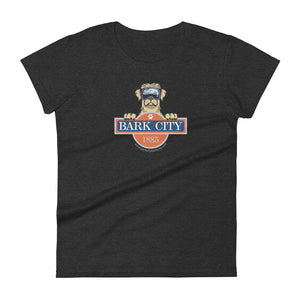 Ladies BARK CITY "Vince" Mascot Patrol Dog Women's short sleeve t-shirt