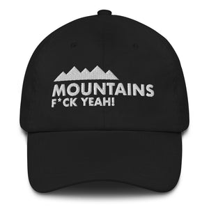 PC⚡BC MOUNTAINS F*CK YEAH Unisexy Dad hat