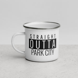 PC⚡AF Straight Outta PARK CITY sexy enamel coffee mug