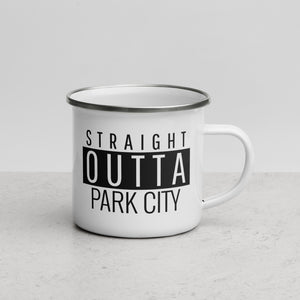 PC⚡AF Straight Outta PARK CITY sexy enamel coffee mug