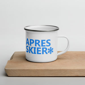 PARK CITY UTAH PRO APRES SKIER Shotski Style Stylish Enamel Ski Whiskey Mug Coffee Tea