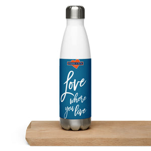 PARK CITY💖LOVE WHERE YOU LIVE Stainless Steel Ski Whiskey Water Bottle